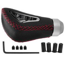 2X CUOIO UNIVERSALE AUTO FURGONE CAMION Manual Gear Stick SHIFT SHIFTER LEVA Manopola Copertura