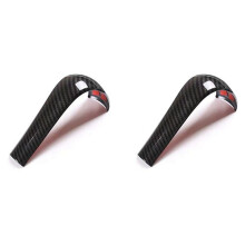 2X Carbon Fiber Shift Handle Cover For- 5 Series E60 X3 E83 6 Series E63 X5 E53