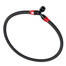 2X Car High Temperature Resistant Oil Cooling Radiator Oil Cooling Pipe AN10-0+90 Black Nylon Pipe