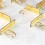 Números de Mesa de Casamento Acrílicos 1-10, Placas Arqueadas de 5x7 Polegadas com Suportes Dourados para Recepção 6
