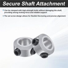 10Pack Shaft Collar, 6mm Bore 6mm Thick Aluminum Alloy Axle Collars 12mm OD Locking with Hex Key