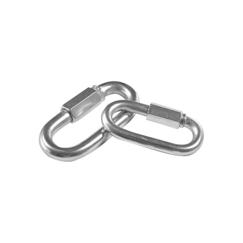 Pacote com 6 Elos Rápidos de Corrente de Aço Inoxidável de 3 Polegadas - Conector de Corrente M8 em Aço Inoxidável 304 2