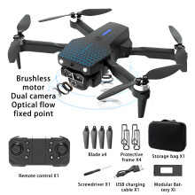 Jacenvly opvouwbare drone met dubbele 1080p HD-camera, hoogtebehoud, headless-modus, RC quadcopter UAV speelgoed – Geschikt als cadeau voor