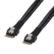 0,5 M Schlankes SAS SFF-8654 4i 38P Server-Motherboard-Backplane-Kabel für Computerfestplatten
