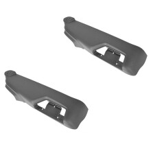2X 39802011 LH Black Power Outer Trim Cover Front Drivers Side No Massage Mode for XC90 S60 S80 V70
