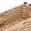 Rectangular Storage Baskets Wicker Style with Wooden Handles Nesting Organiser for Home 5