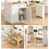 (White, MDF) Extendable Bar Table 133-202x70x93.5cm White 1