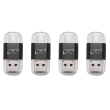 Adaptor cititor de carduri 4X din aluminiu USB tip C OTG Micro-SD/TF extern pentru cititor de carduri de memorie pentru telefon mobil și computer