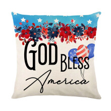 4er-Pack patriotische Kissenbezüge (45 x 45 cm), passend für Schlafsofas, Dekoration zum Unabhängigkeitstag am 4. Juli, amerikanisches Design