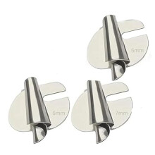 Calcador universal para bainha enrolada, calcador de pressão para bainha enrolada, conjunto de 3 peças para máquina de costura industrial - 5/6/7
