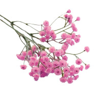 YUEHAO Fleurs artificielles en soie, gypsophile, bouquet de mariage, décorations de fête, rose vif