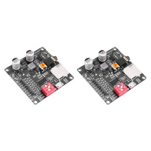 2X DY-HV20T12V/24V Fuente de alimentación Módulo de reproducción de voz de 10W/20W compatible con reproductor de música MP3 con tarjeta SD
