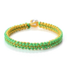 NANAHuang Trendy gevlochten touwarmband 17/19/21/23 cm niet verstelbaar handgemaakte brede armband in meerdere kleuren voor dames en heren yoga