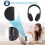 Ασύρματα ακουστικά συμβατά με Bluetooth με μικρόφωνο για το σπίτι, για παρακολούθηση 4