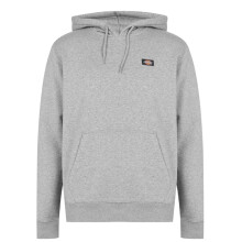 (M, Grey Melange) Dickies Mens Oakport Pullover Hoodie