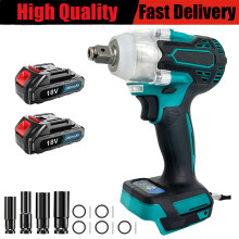 Electric Impact Gun Bundle: Includes 2 Batteries & 4 Premium Sockets