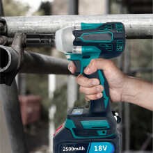 Electric Impact Gun Kit with 2 Batteries and 4-Piece Socket Set