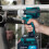 Electric Impact Gun Kit with 2 Batteries and 4-Piece Socket Set 1