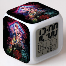 Stranger Things Square Alarm Clock 7-Color LED (A)