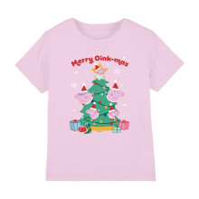 (7-8 Years, Pink) Peppa Pig Childrens/Kids Merry Oinkmas T-Shirt