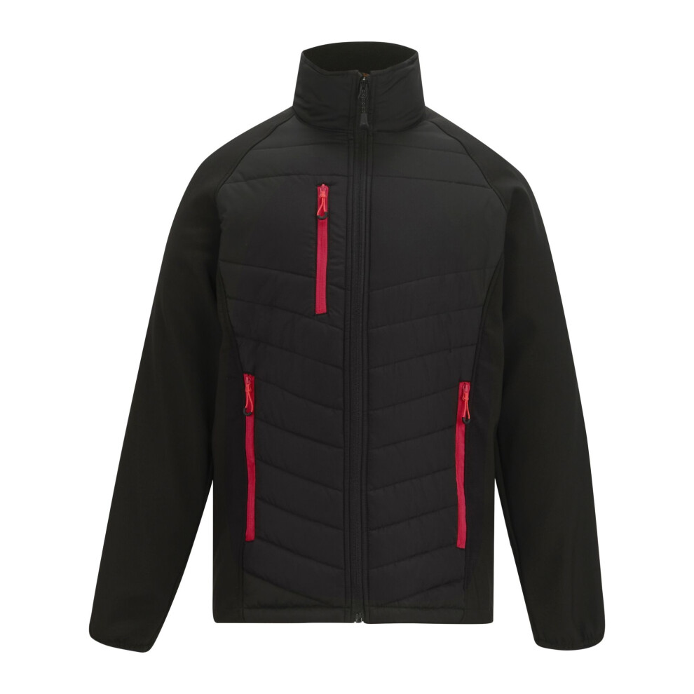 Regatta (Xl, Black/Classic Red) Mens Full Zip Padded Jacket