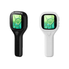 2Pcs Black & White Handheld Digital Microscope Portable High-Definition Magnifying Glass for Adults Kids Gifts
