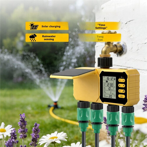 Solar Irrigation Timer  APP Control Automatic Irrigation System Outdoor Water Timer Garden Watering Tool Imperial