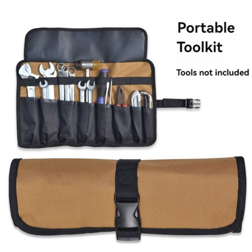 Oxford Cloth Tool Storage Bag - Portable, Foldable Pouch for Wrenches, Spanners, Hammers