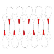 Fishing Tool 10 Pcs Threader Gadgets Wire Cable Wire Tools Cable Puller Wire Red Fish Tape Fastener Tools Electric Wire