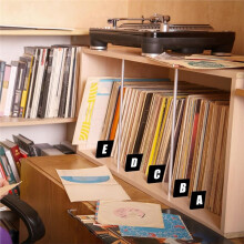 26 St/Set Skivavdelare AZ Alfabetsavdelare Svarta Vinylskivavdelare för Album, CD, DVD, Bokhylla