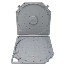 10 Inch Empty Tape Reel Storage Box Scratch Resist Full Protection Open Reel Sound Tape Box for Sound Tapes Grey