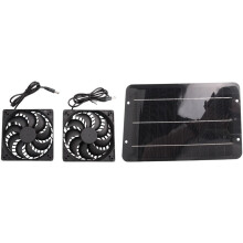 12V Solar Exhausts Fan 6 Inch Ventilator Solar Panel Powered Fan Air Extractor for Dog Chicken House RV Greenhouse Fan