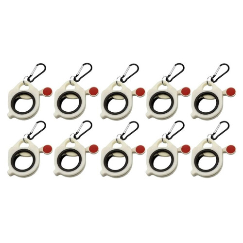 10Pcs Fluorescent Cable Tie Organizer Storage Cable Tie Holder Portable Cable Tie Storage Tool