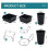 Peg Board Bins Peg Board Cups with Hooks & Loop 12Pack,Peg Board Organizer Accessories, Peg Board Tools Organizer B 7