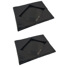 2PCS Heat Press Platen Wrap Cover,Reusable Non-Stick for Protecting Sublimation Heat Pressing Machine (Black 15 x 15In)