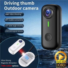 Câmera Esportiva Magnética Portátil 1080P, Câmera de Bolso para Esportes, Gravador para Aventuras Ao Ar Livre e Uso Diário A