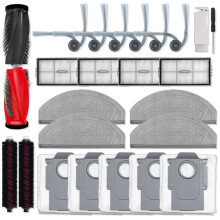 25 Stück Haupt- und Seitenbürsten, Filter, Wischtücher und Staubbeutel für Saros 20 Sonic / S10 MaxV Ultra / G30S PRO Staubsaugerteile