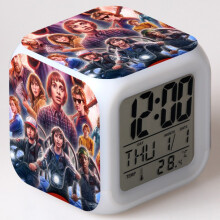 Stranger Things Square Alarm Clock 7-Color LED (J)