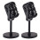 2X Vintage Microfoon Prop,Plastic Nep Microfoon,Retro Microfoons voor Kostuum & Rollenspel,Antiek Microfoonpodium 1