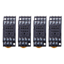 4X PYF14A DIN Schiene Power Relais Sockel Basis 14 Pin fuer MY4NJ HH54P MY4
