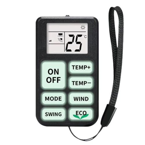Universal A/C Remote Control with Fluorescent Buttons Air Conditioner Remote Control Easy-to-Use Remote Control Panel A