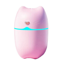 (Pink)Kawaii Cat Usb Water Spray Humidifier Suitable For Car Desk With Operation Quiet