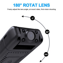 MD36 Wifi Minikamera 1080P Bärbar Digital Videoinspelare Nattseende Polis Kroppskamera Liten DV-Videokamera