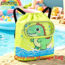 (Dinosaur) Kids Waterproof Swimming Backpack With Cartoon Pattern For Vacation Home And