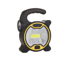 (Yellow)Portable Work Lamp Led Lantern Waterproof Emergency Spotlight Rechargeable Floodlight For Outdoor Camping Hiking