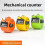 (Blue)Contaconteggio manuale clicker numerico 4 cifre per laboratorio e uso ricerca 3