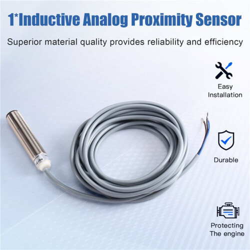 Inductive Analog Proximity Sensor KJ4-M18MB80-ANU M18 Thread 0-10V Linear Voltage Position Displacement Detection 1