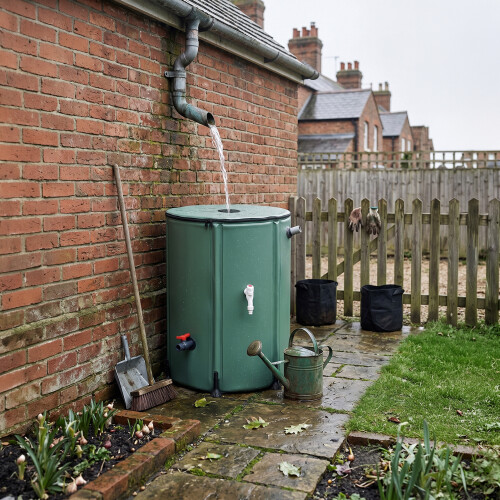 Living And Home 250L Collapsible Rain Barrel with Filter
