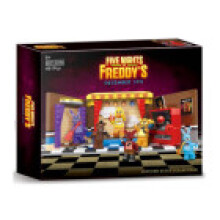(Scene) Nights Cartoon Five At Freddys Building Blocks Model Ornament For Gift Kids