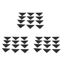 36-Teiliges Dreieckiges Glastischkantenschutzkissen 10 mm X 75 mm